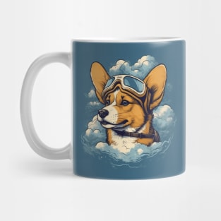 Aviator dog Mug